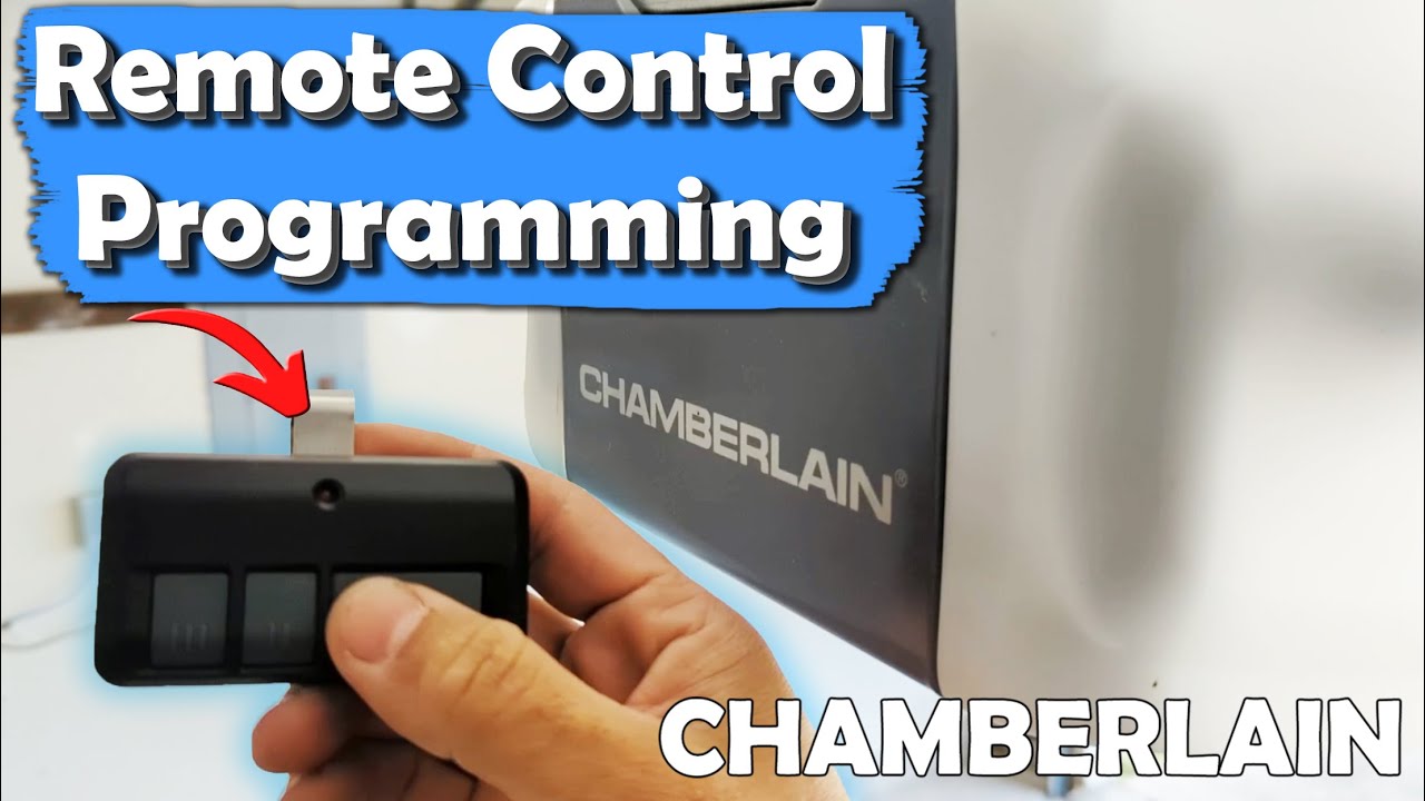 How to Program Chamberlain Garage Door Opener Remote