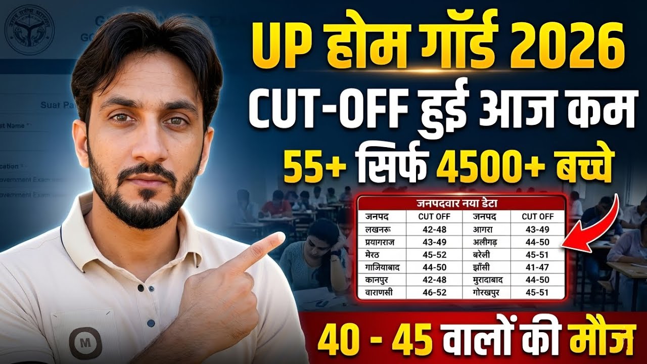 UP Home Guard District Wise Cut Off 2026 | Safe Score, Normalization, Physical & DV Details