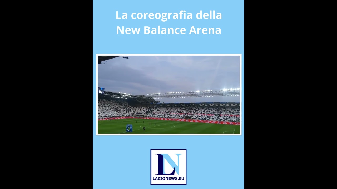 La coreografia di Atalanta-Lazio, New Balance Arena