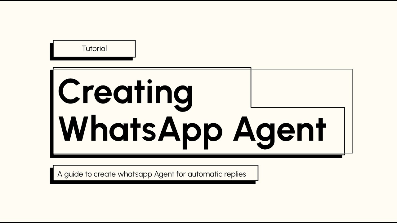 How to Create a WhatsApp AI Agent for Auto Replies (Step-by-Step)