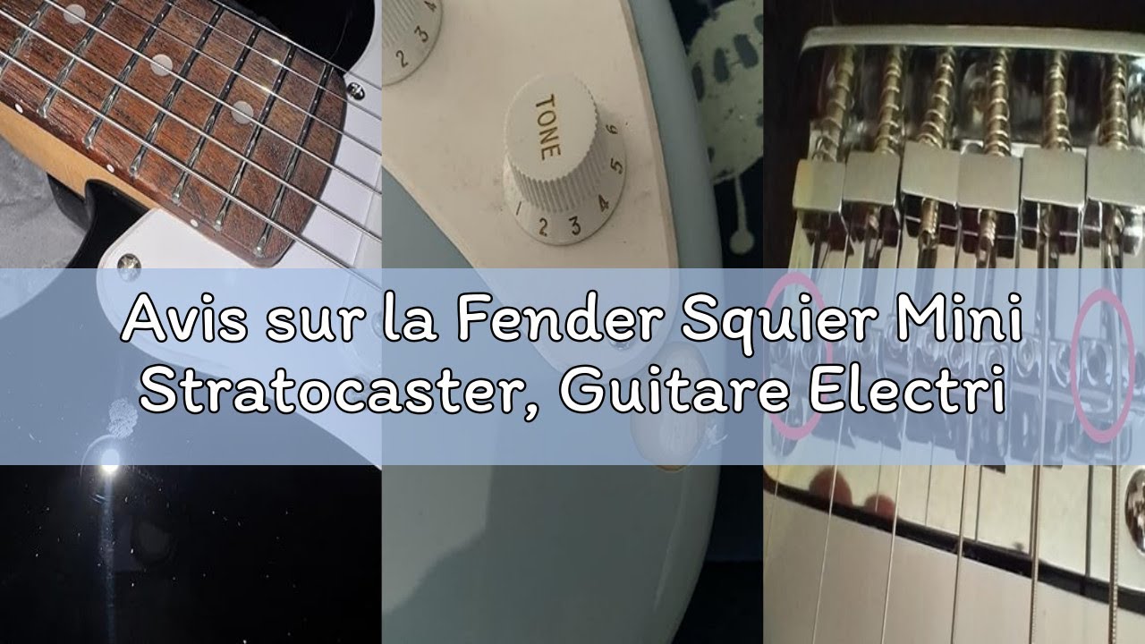 Avis sur la Fender Squier Mini Stratocaster, Guitare Electrique, Rouge Dakota, Guitare Idéale Pour D