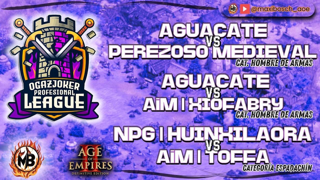 🏆OgazJoker Profesional League🏆🔶- Aguacate vs Perezoso / Compadre vs Maggick / Huinchi vs Maggick -🔶