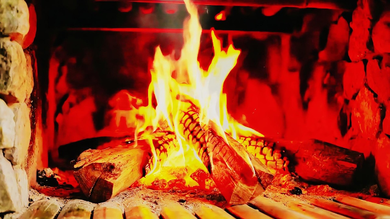 🔥 The Most Calming Fireplace with Slow-Burning Logs and Soft Wood Pops for Background Ambience ASMR