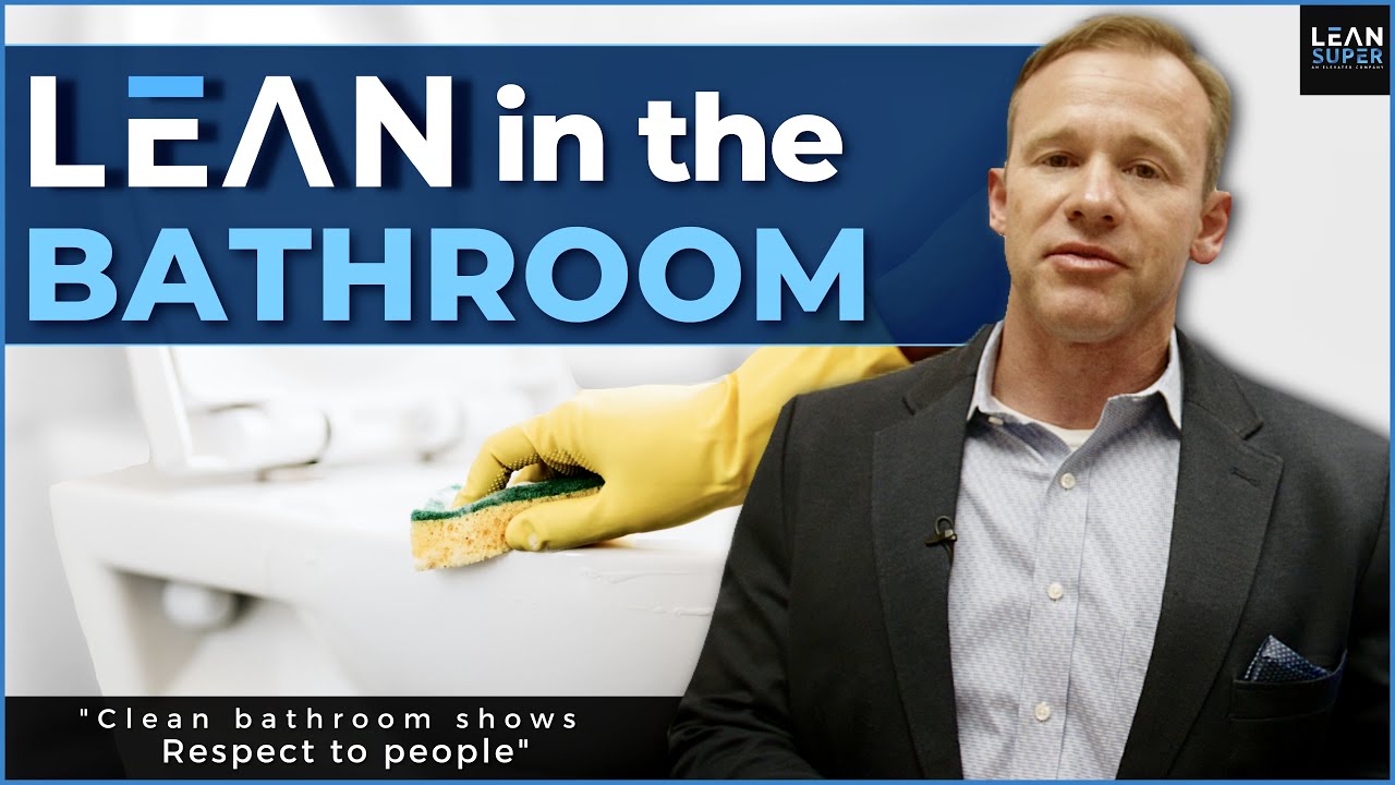 Lean in the bathroom