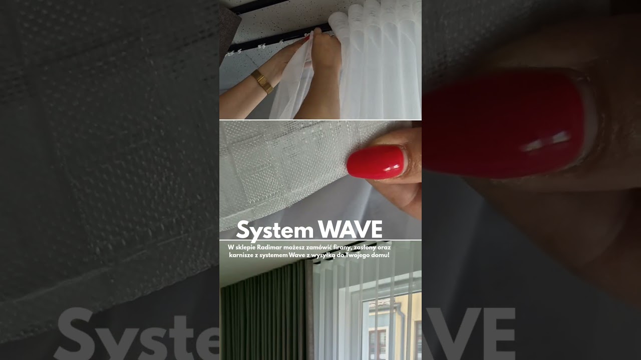 Kompletny System Wave Firany, Zasłony, Szyny już w sprzedaży online od Radimar