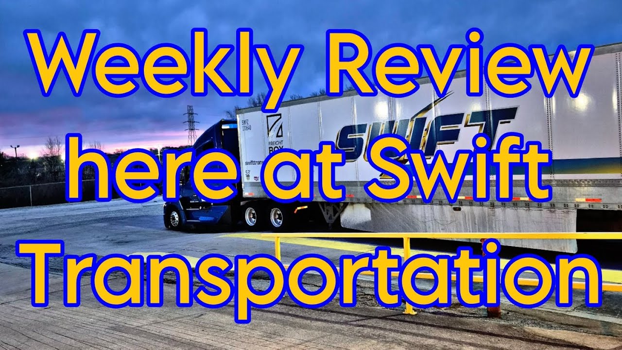Итоги недели в качестве оператора/оператора по логистике в компании Swift Transportation