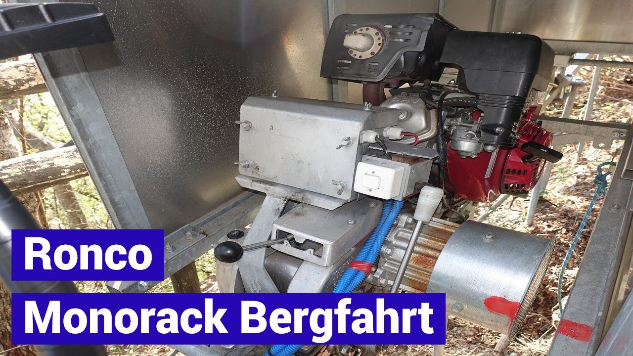 Monorack sehr steil - Bergfahrt - Ronco - Tessin - Schweiz - Switzerland - Garaventa