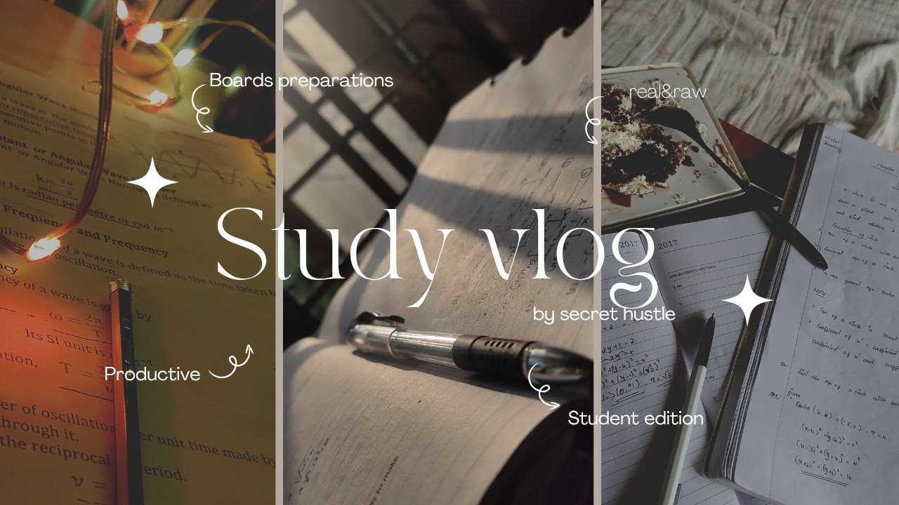 PRODUCTIVE STUDY DAYS| Exam season| Study vlog| Secret Hustle