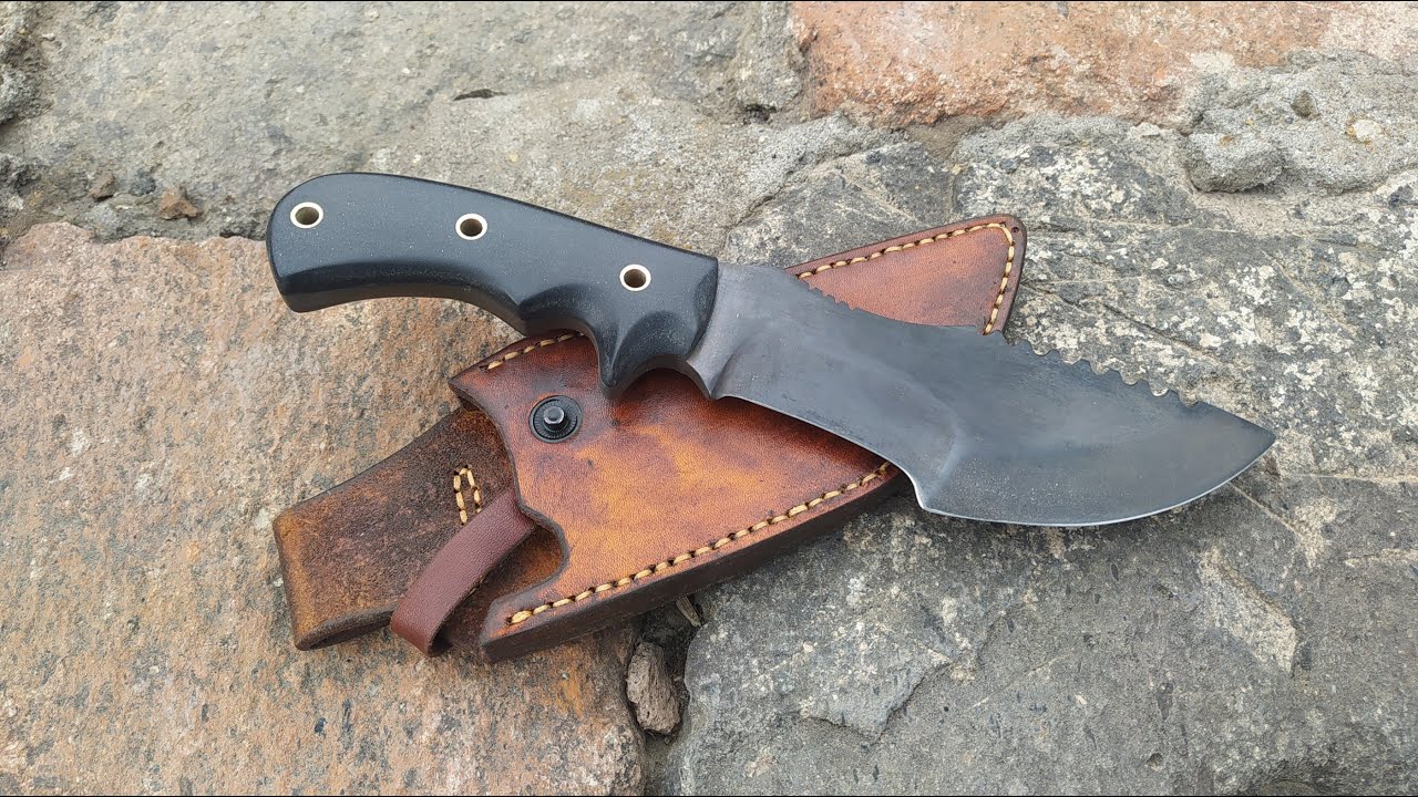 How to make а knife Tracker from movie 'The hunted' || Как сделать нож Трекер из фильма 