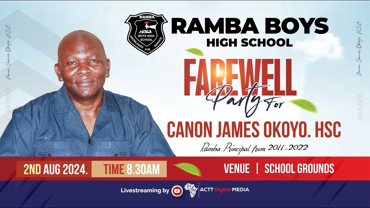 Farewell Party for Canon James Okoyo. HSC. Principal Ramba  Boys High School 2011-2022