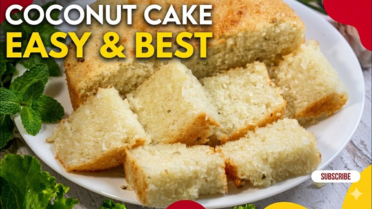 Moist Easy Fresh Coconut Cake Recipe| Coconut Cake with Fresh Grated Coconut | Baath Cake