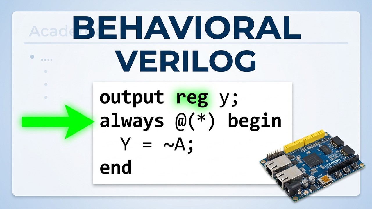 8 - Verilog Behavioral Modeling: An Inverter Design !