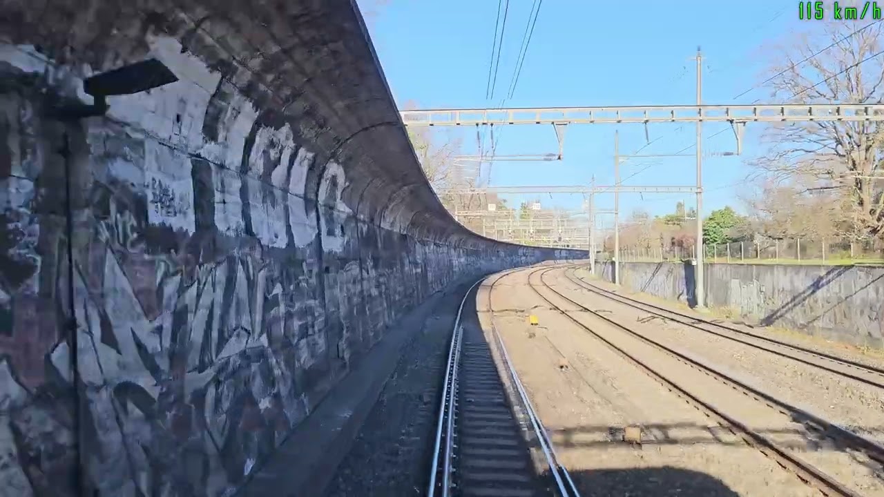 [Cab-ride] Gen&egrave;ve A&eacute;roport - Lausanne, en IR90, train-navette IC200