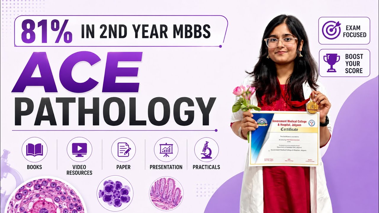 HOW TO STUDY PATHOLOGY IN 2ND YEAR MBBS | How I got DISTINCTION in Pathology🥇| 
