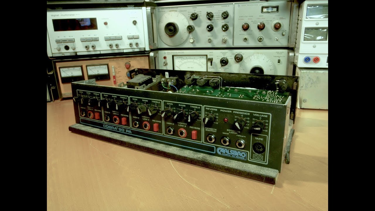 Power Mixer Troubleshooting and Repair - Carlsbro Cobra 90 PA