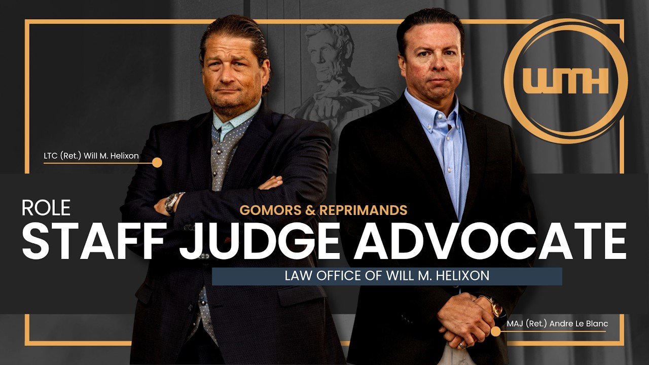 The Staff Judge Advocate Role: How SJA Decisions Impact Military Cases