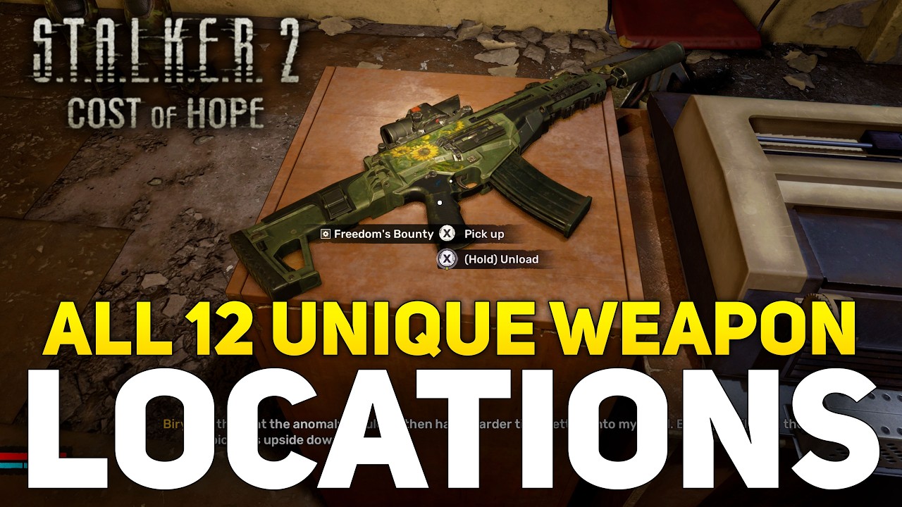 S.T.A.L.K.E.R. 2: Cost of Hope &mdash; Где найти все 12 новых уникальных видов оружия