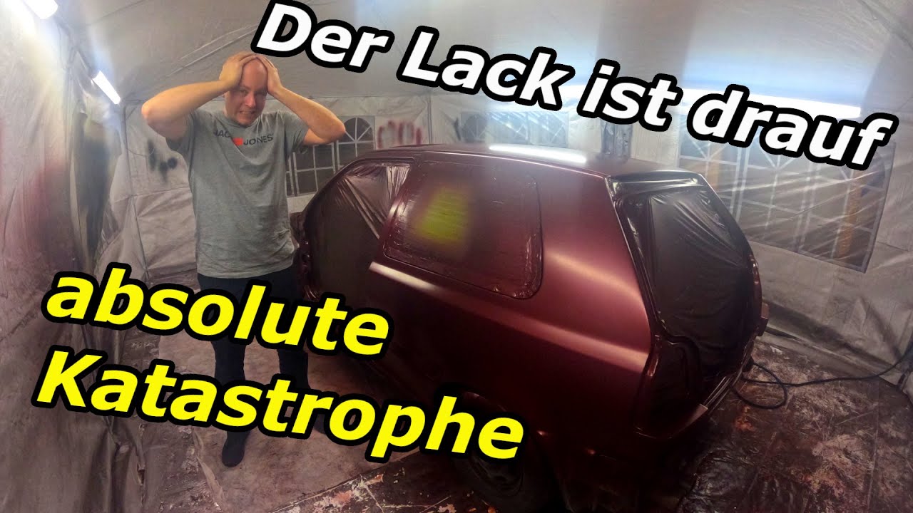Der Golf 3 ist lackiert, das Ergebnis ist eine absolute Katastrophe