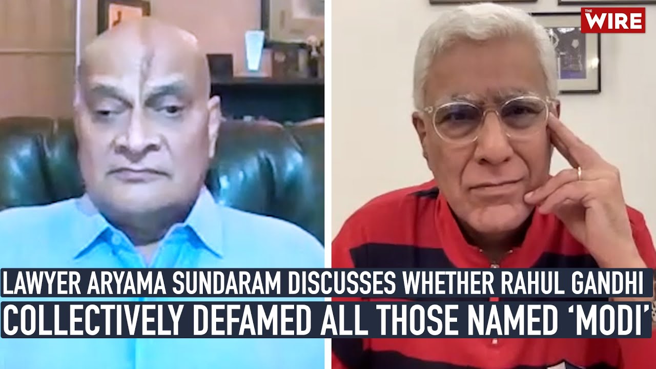 Lawyer Aryama Sundaram discusses whether Rahul Gandhi Collectively Defamed All Those Named ‘Modi’