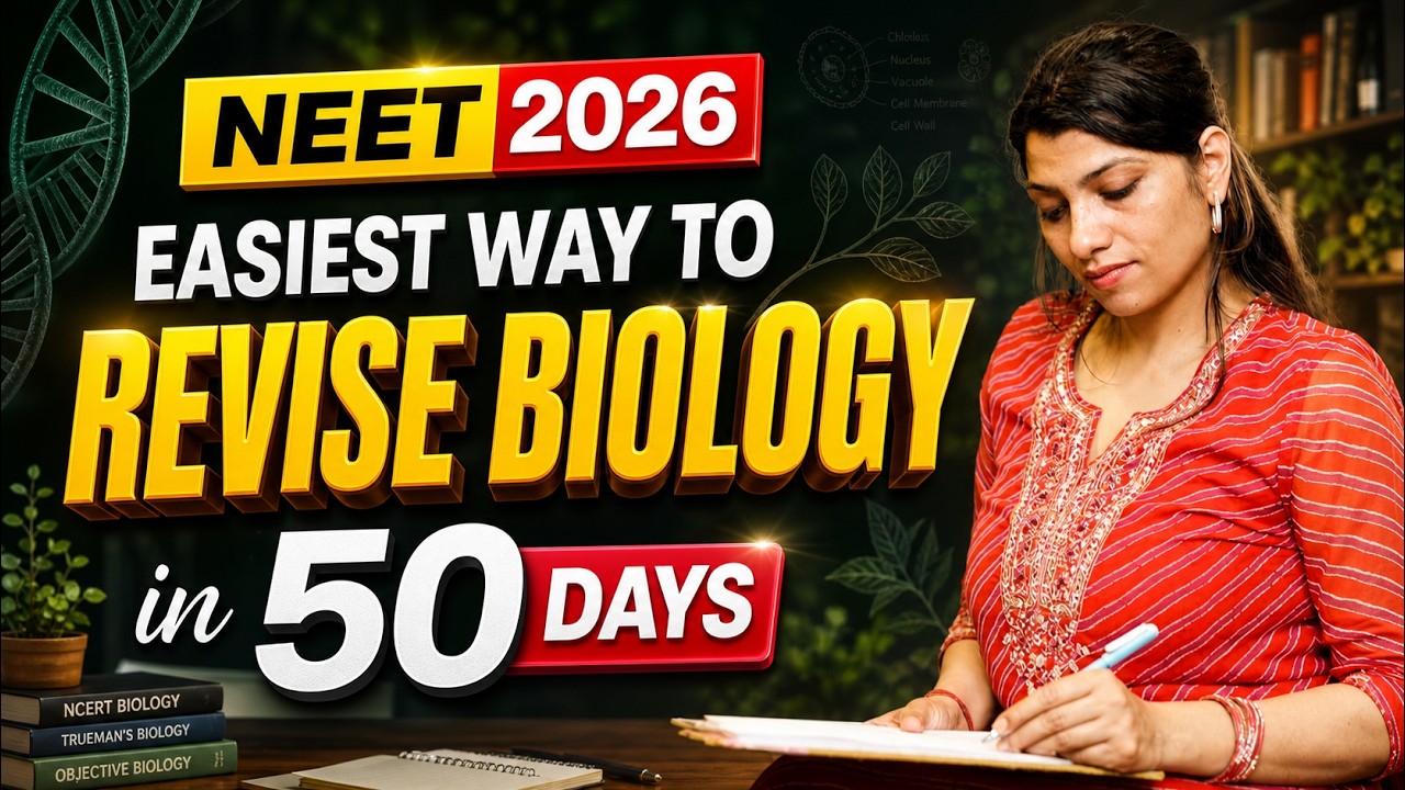 Revise Biology in 50 days Via Biofairy's Magic Crash Course | #neet #biology