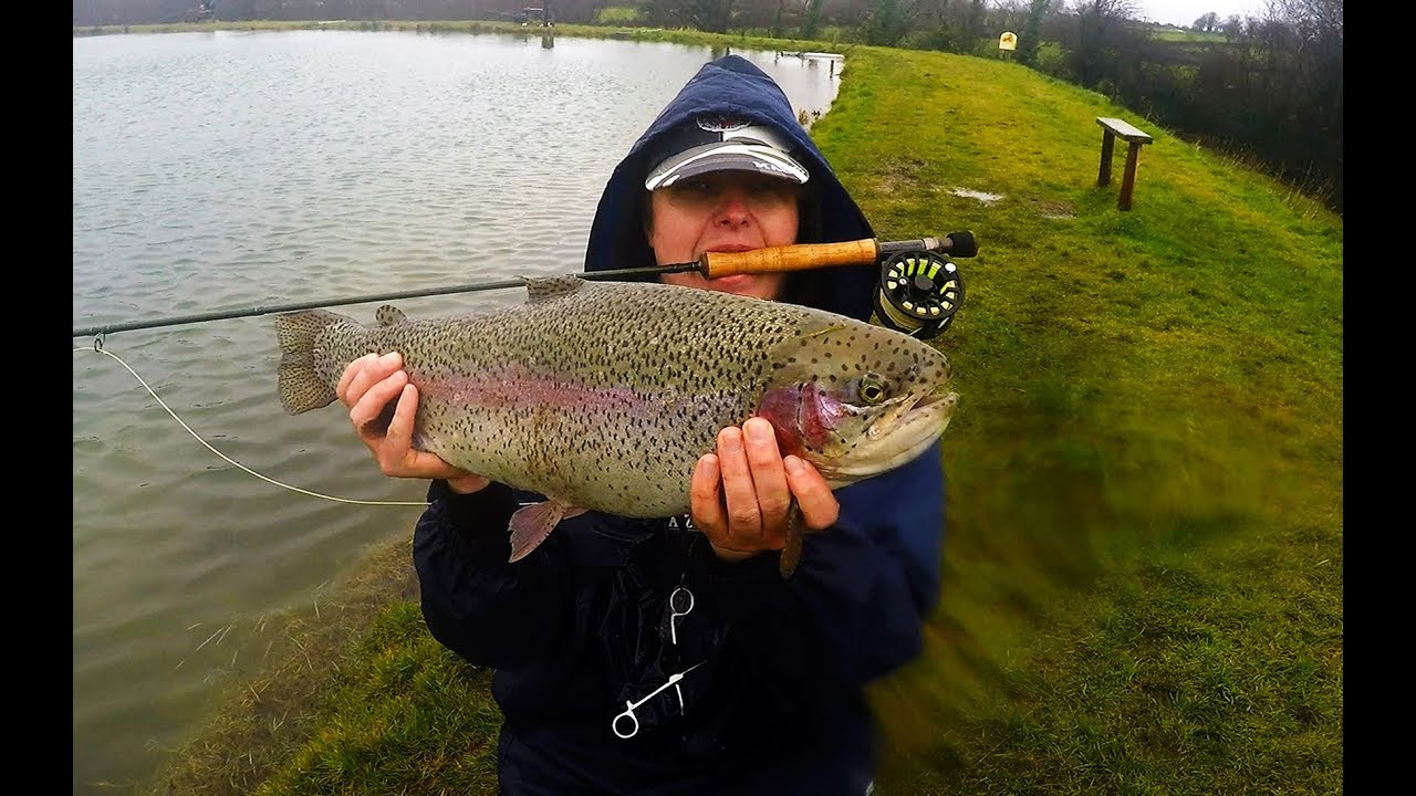 Rainbow trout fishing in Ireland - charity competition in Ardaire Springs Angling Centre Moncoin