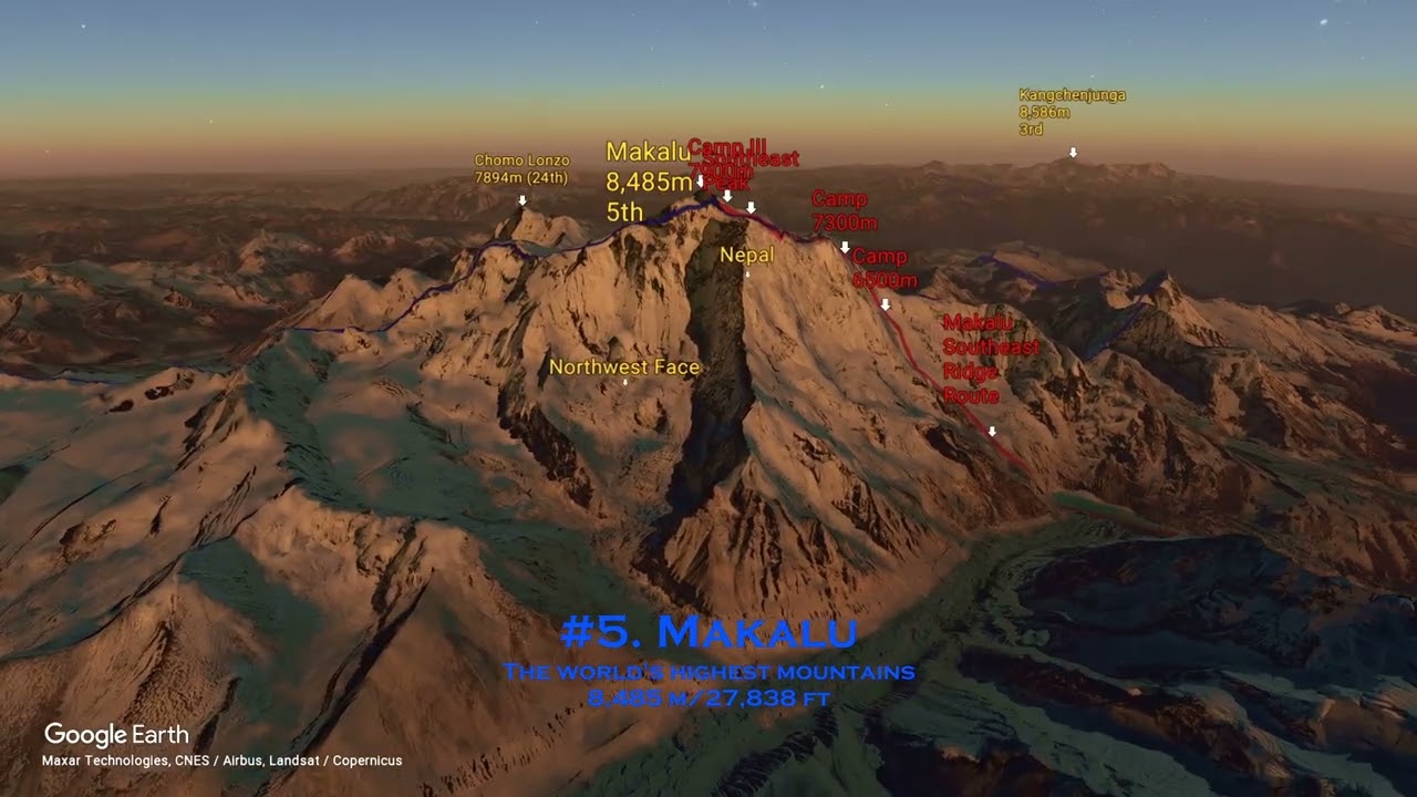 #5, Makalu, Day/Night #TheWorld'sHighestMountains