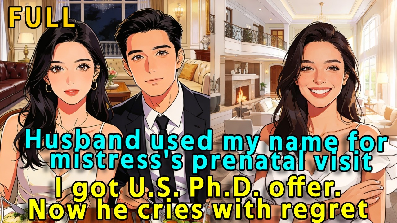 Husband used my name for mistress's prenatal visit. I got U.S. Ph.D. offer. Now he cries with regret