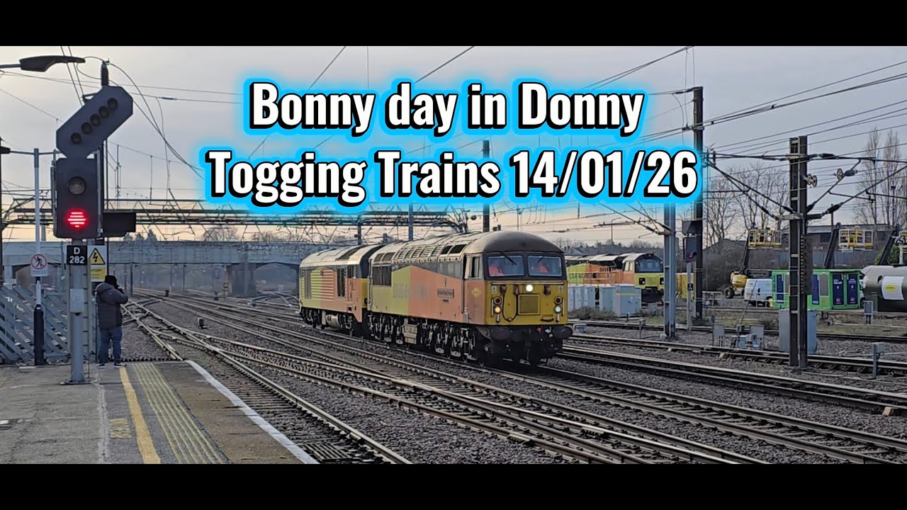 Bonny day in Donny and Derby Togging Trains