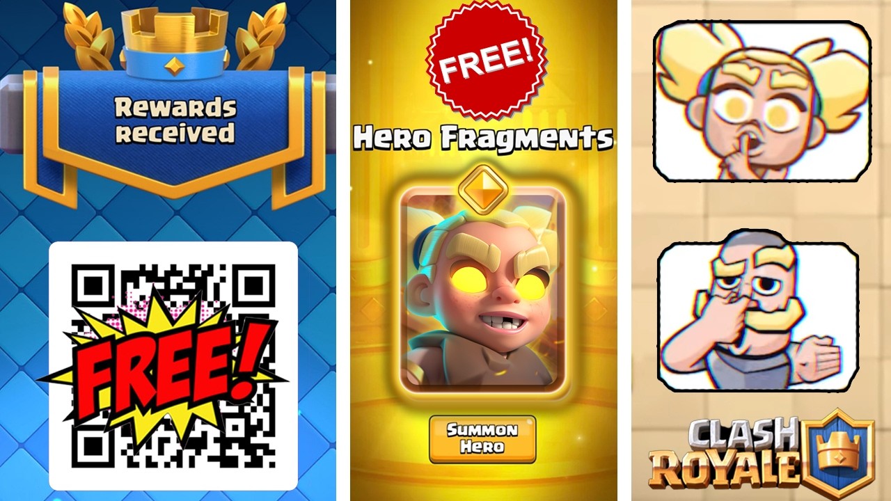 New QR Codes, FREE EVO and FREE HERO in Clash Royale! Hero Berserker, Hero Valkyrie, Evo Ebarbs!