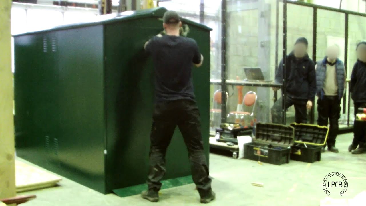 LPCB Approved Sheds - Test 1 Footage - Doors