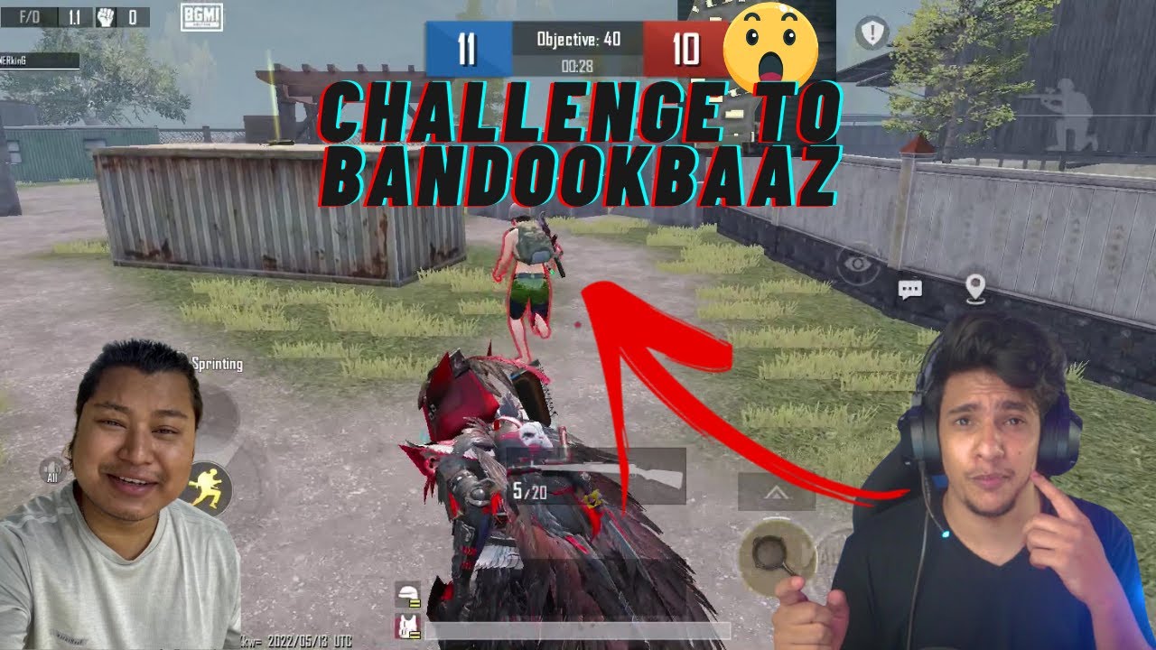 Challenge to @BandookBaaz on tdm 1v1 zomato challenge | Bgmi - RunnerGaming vs BandookBaaz