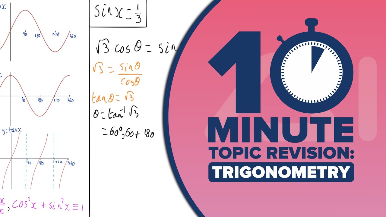 AS-Level Maths - 10 Minute Topic Revision - Trigonometry
