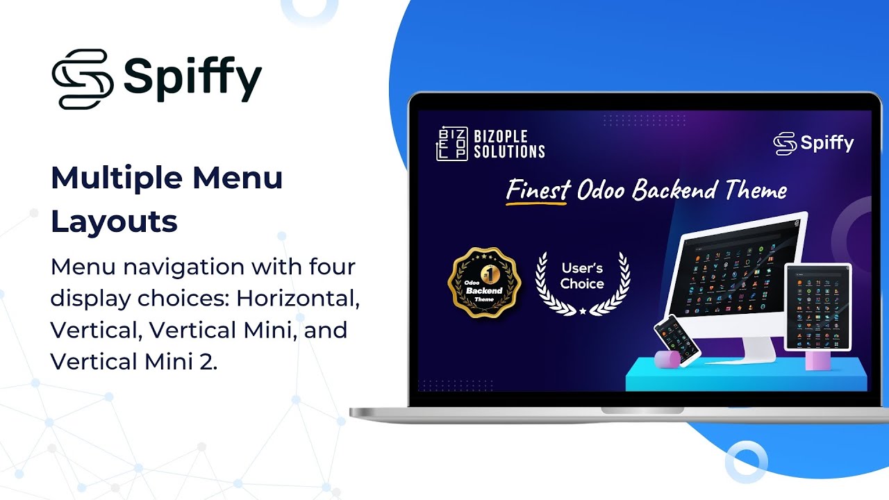 Spiffy Odoo Backend Theme &ndash; with Multiple Menu Layouts!