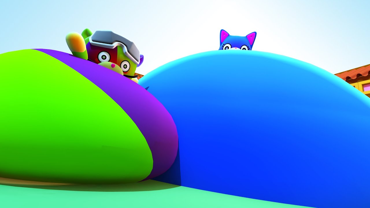 Inflation compilation 6 minutes | Ocean Blue Fox #animation #bluefox #tacochu #inflation 