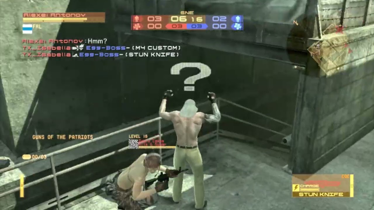 Metal Gear Online 2 - Liquid CONSECUTIVE CQC!!