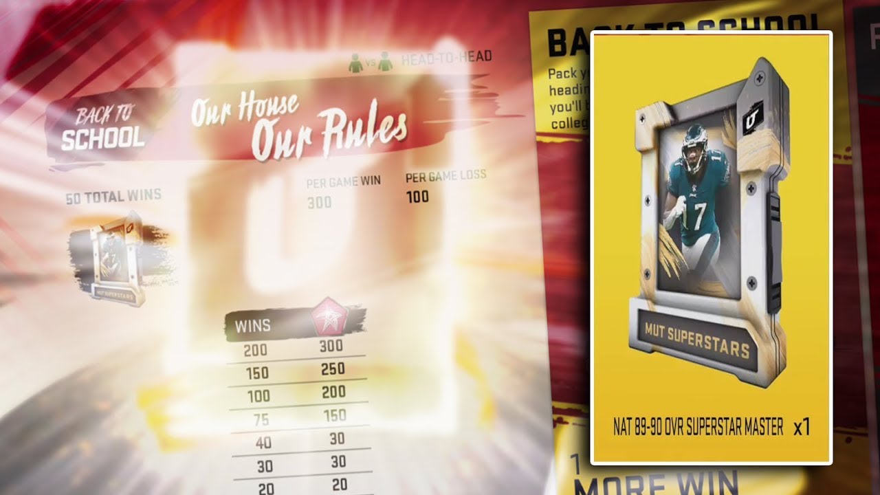 FREE MUT SUPERSTARS MASTER PULL! HOUSE RULES BEATED! | MADDEN 20 ULTIMATE TEAM