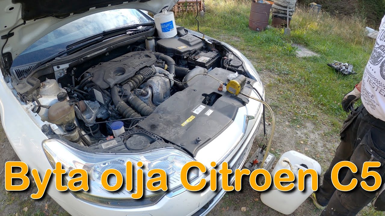 Oljebyte Citroen C5 2012 (Motorolja)
