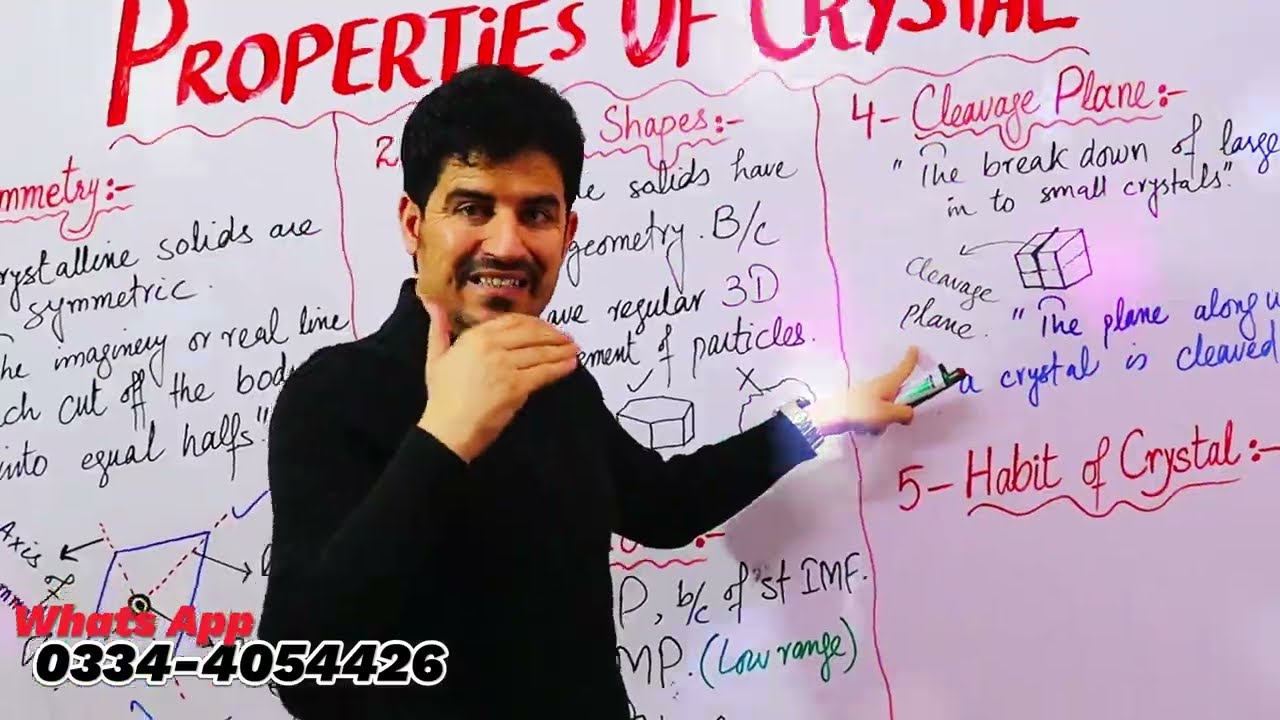 Properties of crystalline solids | crystal | properties of solids in detail by dur chemist