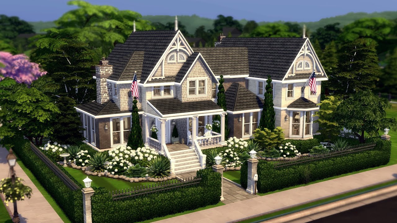 Family Mansion🌳 // The Sims 4: Speed Build (With CC)