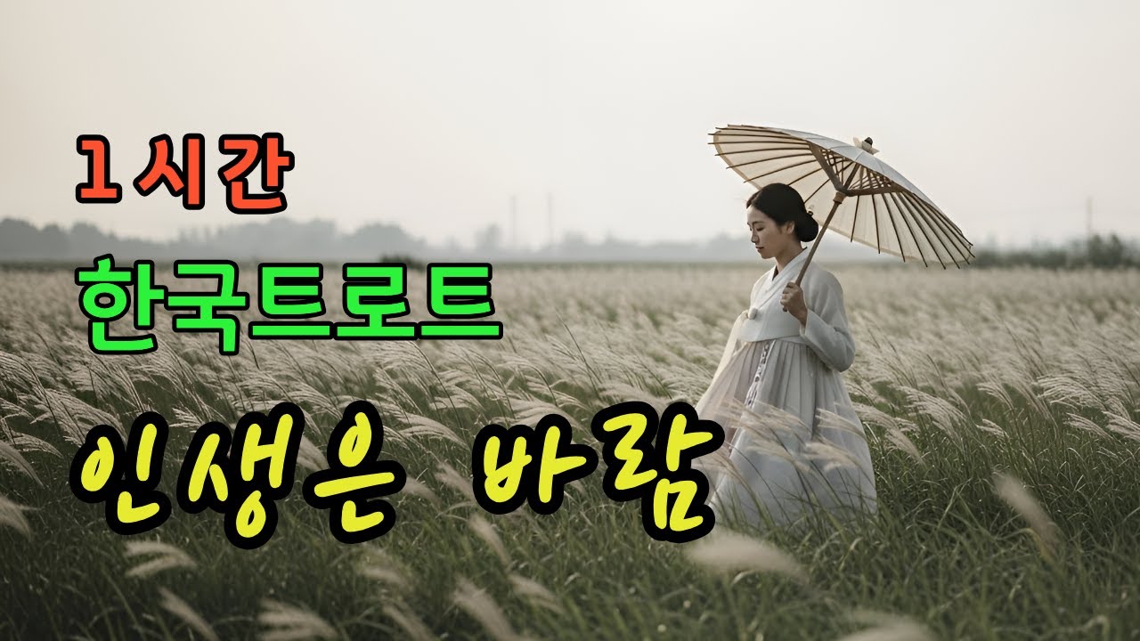 1시간🎵 인생은 바람ㅣ애절한 감성 트로트 ❤️ #한국트로트ㅣ인생트로트ㅣ케이팝ㅣK-popㅣ트로트ㅣ한국음악ㅣtrotㅣ7080ㅣ5060