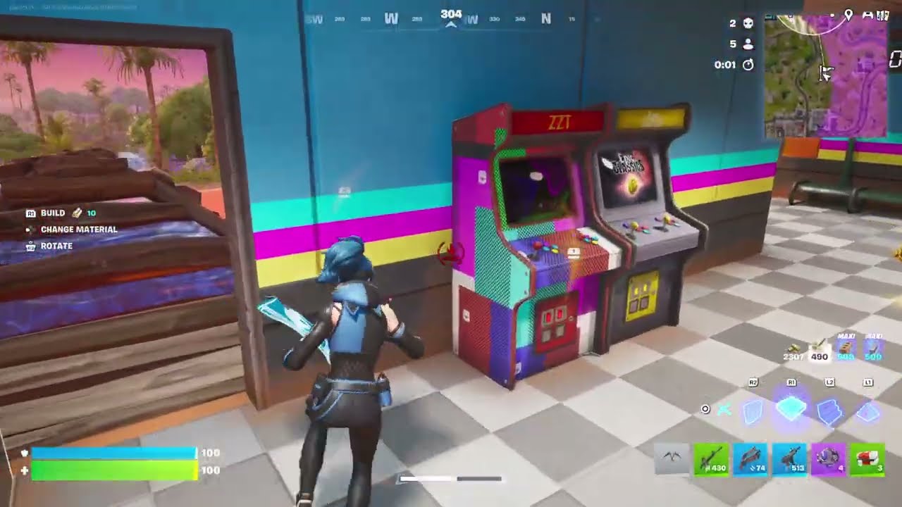 Fortnite Pacific Break Battle Royale with 3 elims and spectating build/gun fights (ft. Legendary AR)