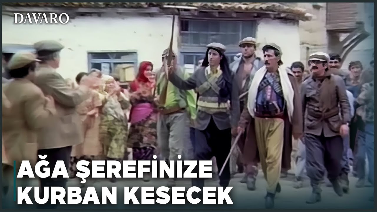 Davaro T&uuml;rk Filmi | Eşkiya Davaro K&ouml;yde Davul Zurnayla Karşılanıyor