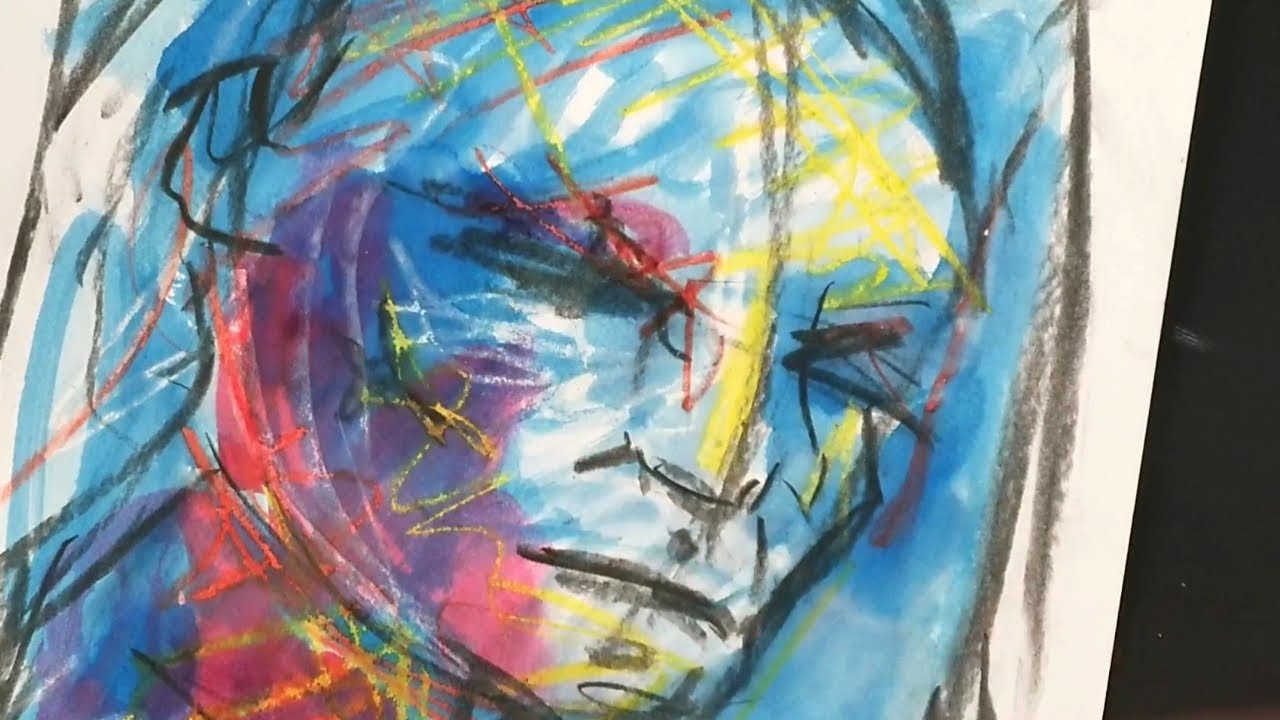 Inspired by.... Henry Moore Wax Resist drawings