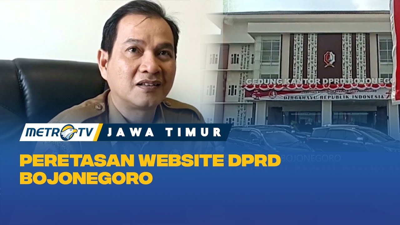 Laman Website DPRD Bojonegoro Diretas