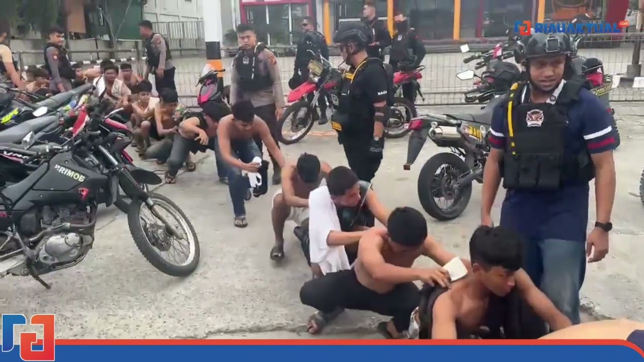 Asmara Subuh di Pekanbaru, 43 Motor Brong dan 62 Remaja Diamankan Polisi