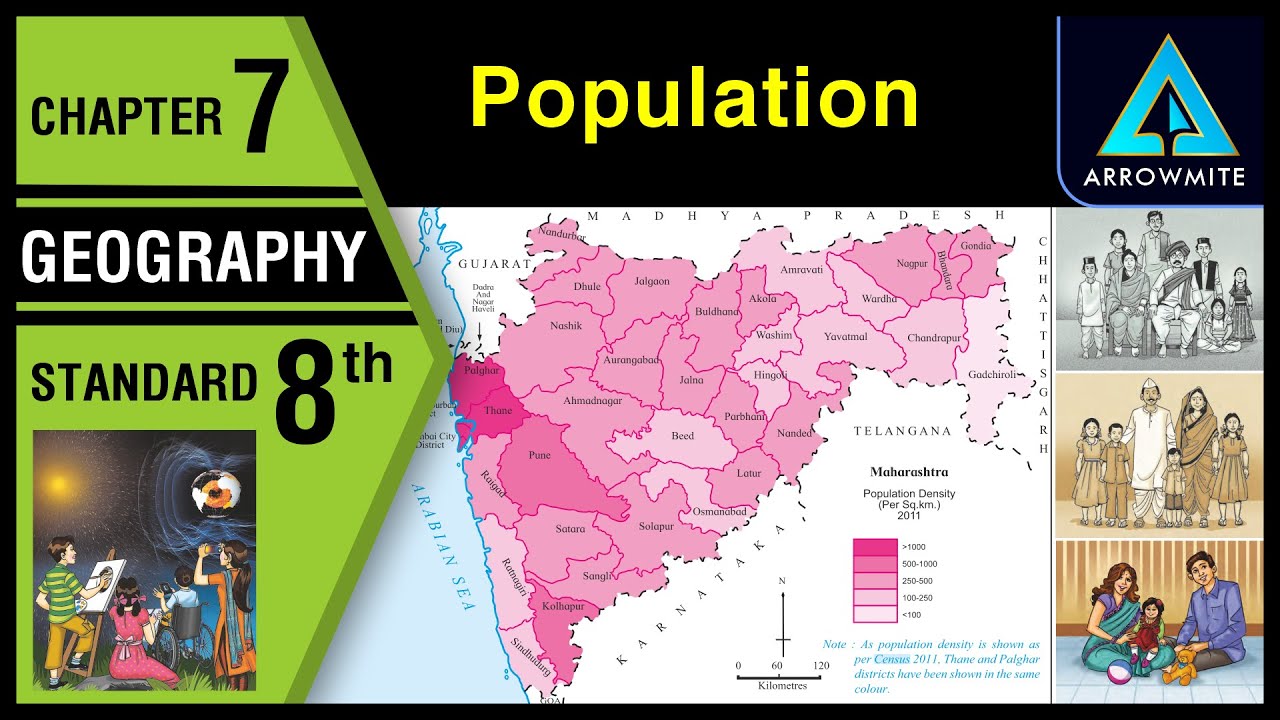 Population | Std 8 | Geography | Chapter 7 | Maharashtra Board