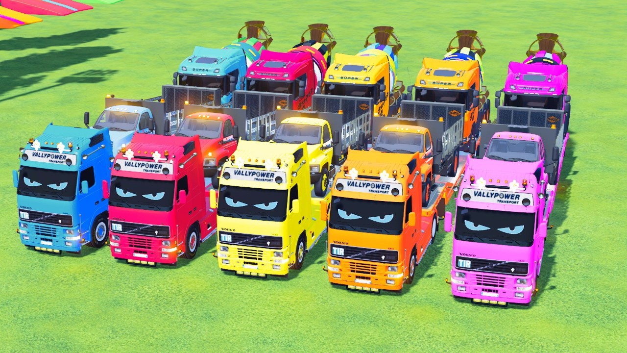 Transporting American Giant Trucks on a Crazy Mission! Farming Simulator 22 #96