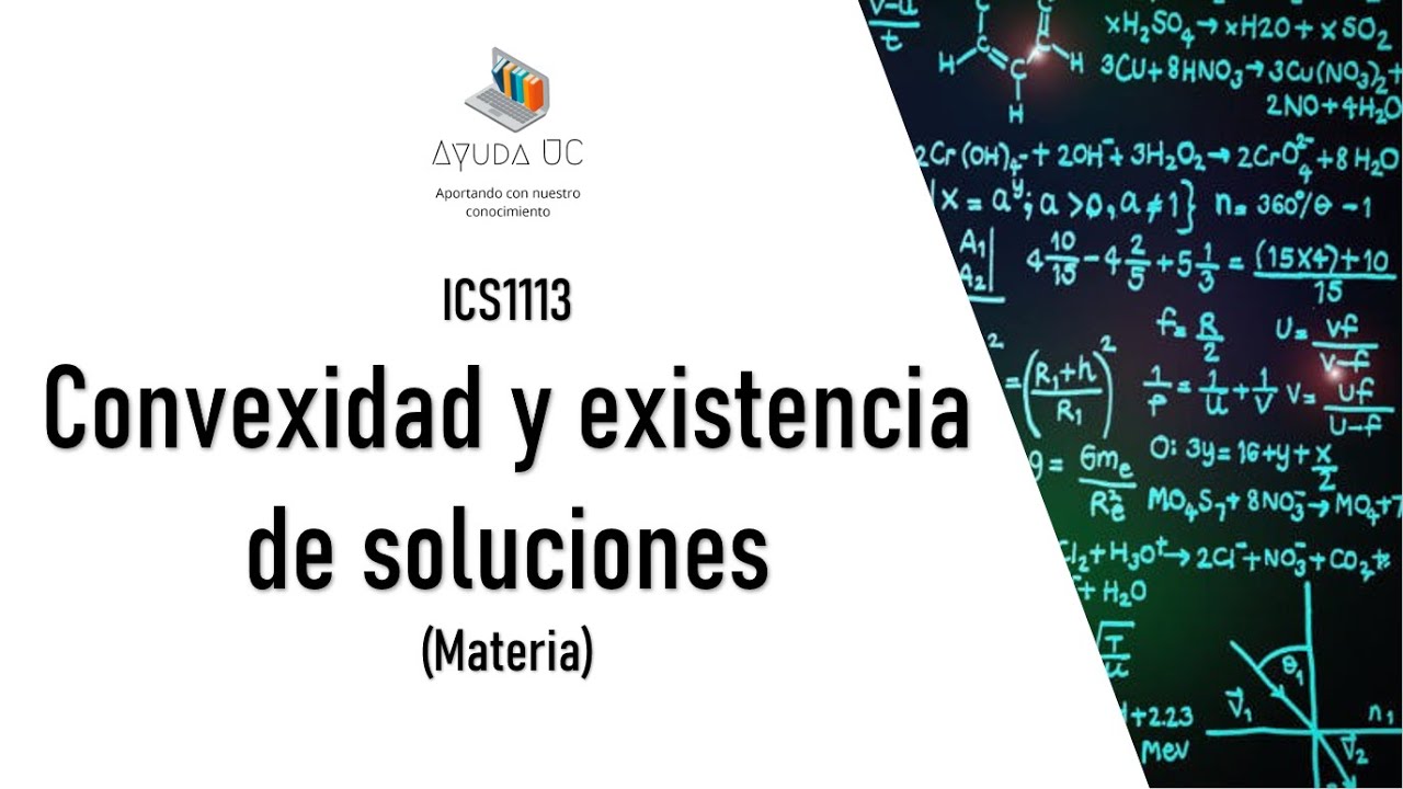 Convexidad y existencia de soluciones - Materia