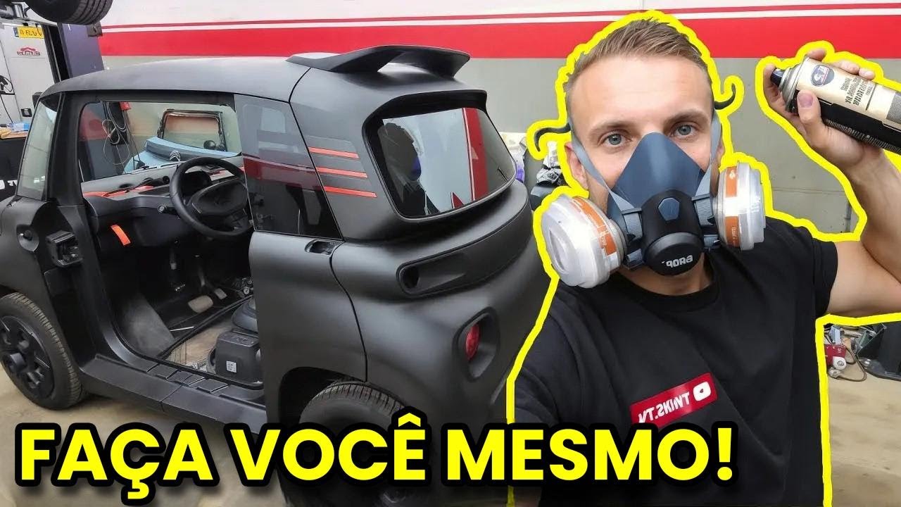 NOVA COR NA NOSSA CITROËN AMI CUSTOMIZADA | EP 3 RECUPERAÇÃO DE DANO