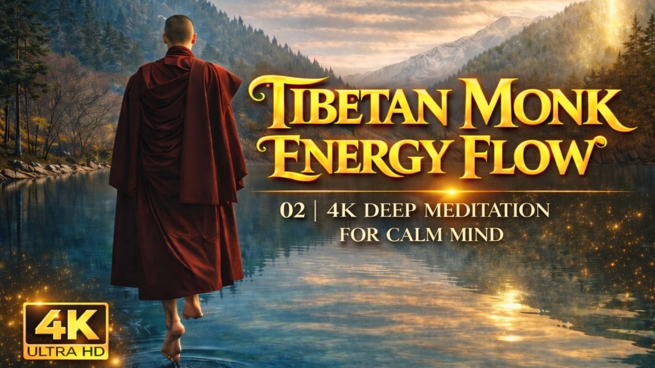 Tibetan Monk Energy Flow 02 | 4K Deep Meditation for Calm Mind